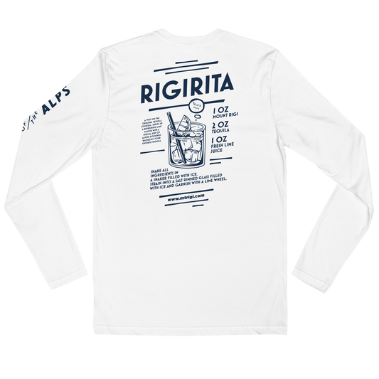 Mount Rigi Long Sleeve Crew Tee, white