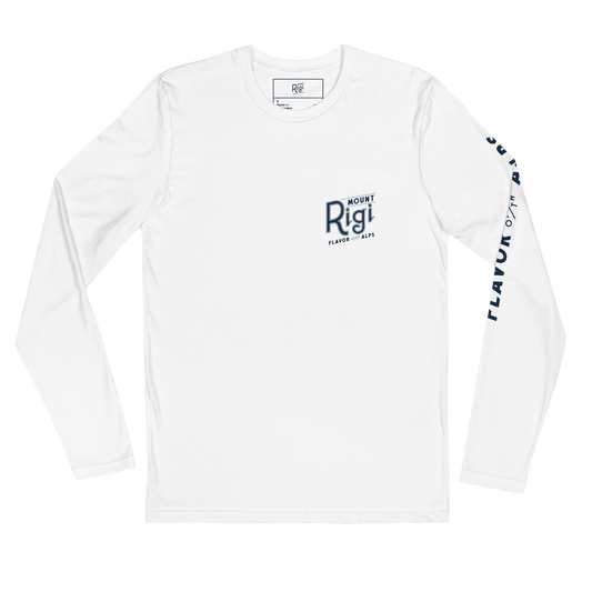 Mount Rigi Long Sleeve Crew Tee, white